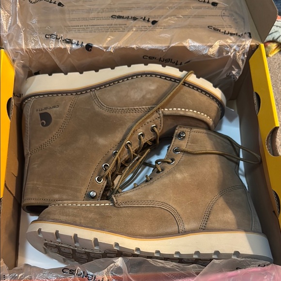 Carhartt Shoes - Carhartt Tan Lace Up Boots